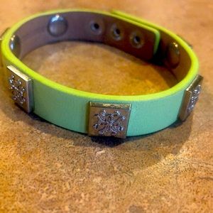 Leather rustic cuff